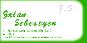zalan sebestyen business card