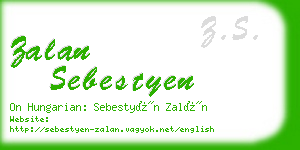 zalan sebestyen business card